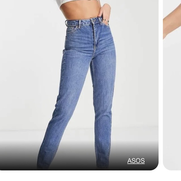 ASOS Denim - ASOS Top Shop Woman's Tall Original High Rise Mom Jeans Sz 26 L36